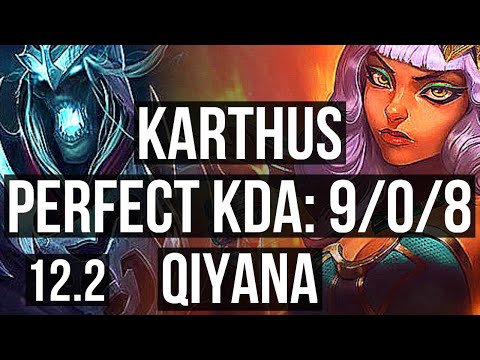 KARTHUS vs QIYANA (MID) | 9/0/8, 2.5M mastery, Legendary, 300+ games | EUW Master | 12.2