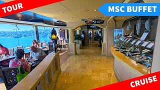 MSC Magnifica Buffet Restaurant Food Tour - Cruise Dining