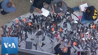 Hundreds of Guns Seized in Los Angeles Home Raid