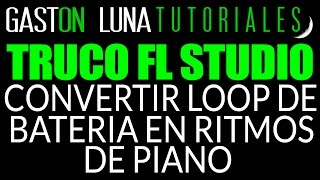 TRUCO UNICO para convertir un loop de Bateria en un acompañamiento de piano completo