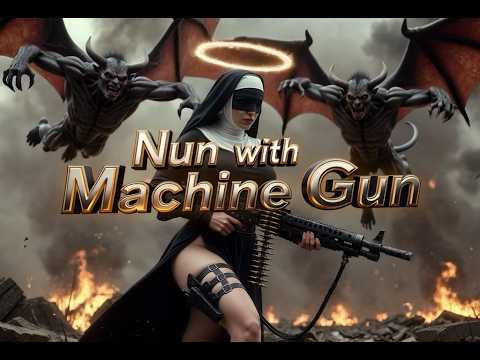 Nun With Machine Gun I Purge the Evil I Journey to the Demon City