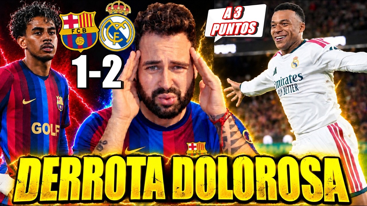 😡¡DERROTA DOLOROSA! El Barça cae 1-2 ante el Madrid en el Clásico ¡A 3 puntos!