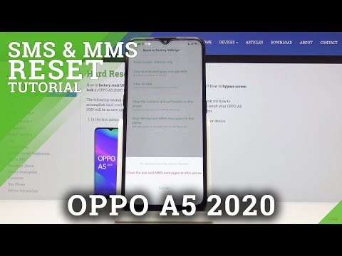 How to Clear Text and MMS Messages in OPPO A5 2020 - Delete Messages History