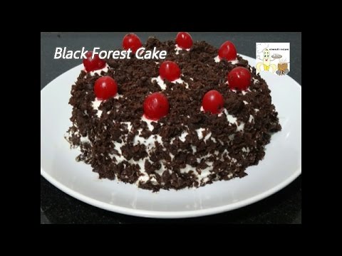 Black Forest Cake Recipe without Egg in Pressure Cooker
