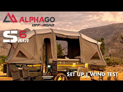 AlphaGo Camper S6 V3 Air Tent Set Up & Extreme Wind Test