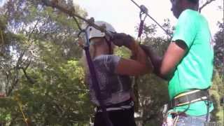 preview picture of video 'Canopy zip-lining on the megatruck tour on Dominica, Puerto Plata'
