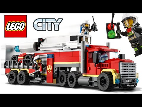 LEGO 60282 City Fire Command Unit Speed Build Review and Play