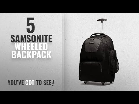 Top 10 Samsonite Wheeled Backpack [2018]: Samsonite Wheeled Backpack, Black/Charcoal, One Size