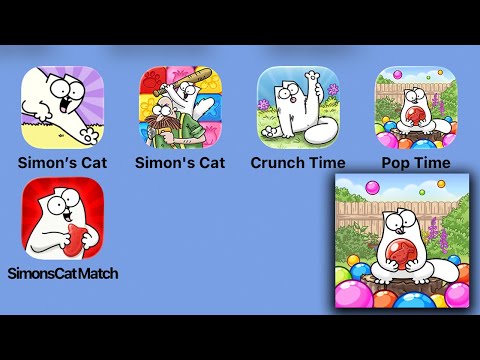 Simon's Cat Pop Time - iOS/iPadOS, Android Mobile Game - Gameplay Review