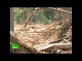 Наводнение в Сербии: дороги размыты, мосты разрушены 