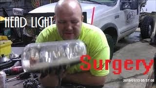 Broken Snow Plow Headlight Magic