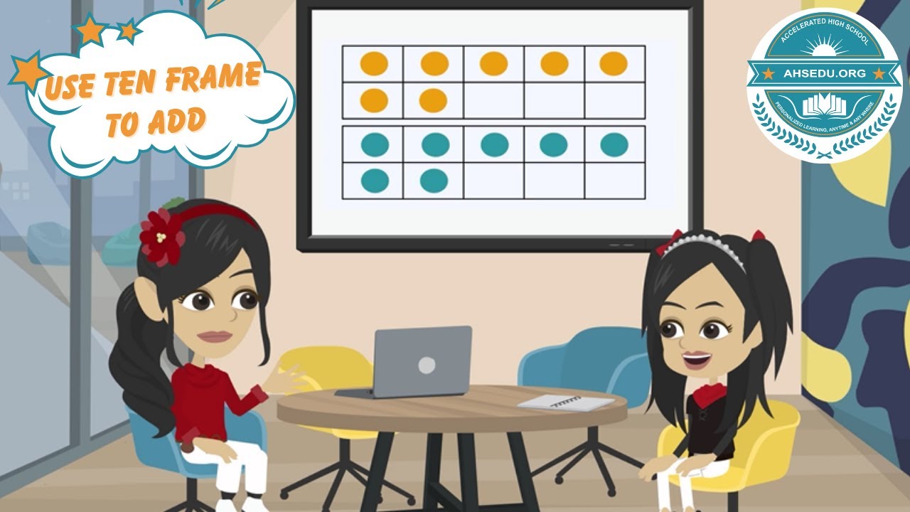 Use Ten Frames To Add | The Captain AHS-show | General Mathematics Lesson