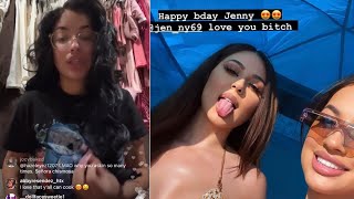 Murillo twins Brittany Response on live to Jenny69 Drama why she didn’t go to her party!!!