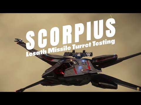 RSI Scorpius - Lesath Missile Turret Testing, Is It Worth Using? | Star Citizen Alpha 4.3