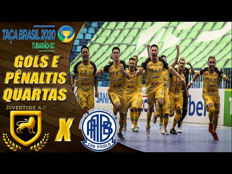 Quartas de Final | GOLS E PÊNALTIS Juventude AG X AABB | Taça Brasil de Futsal 2020 (18/02/2021)