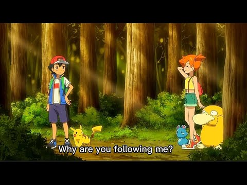 Misty was Stealthily Following Ash in Aim to be a Pokemon Master Episode 2 (Eng subbed)