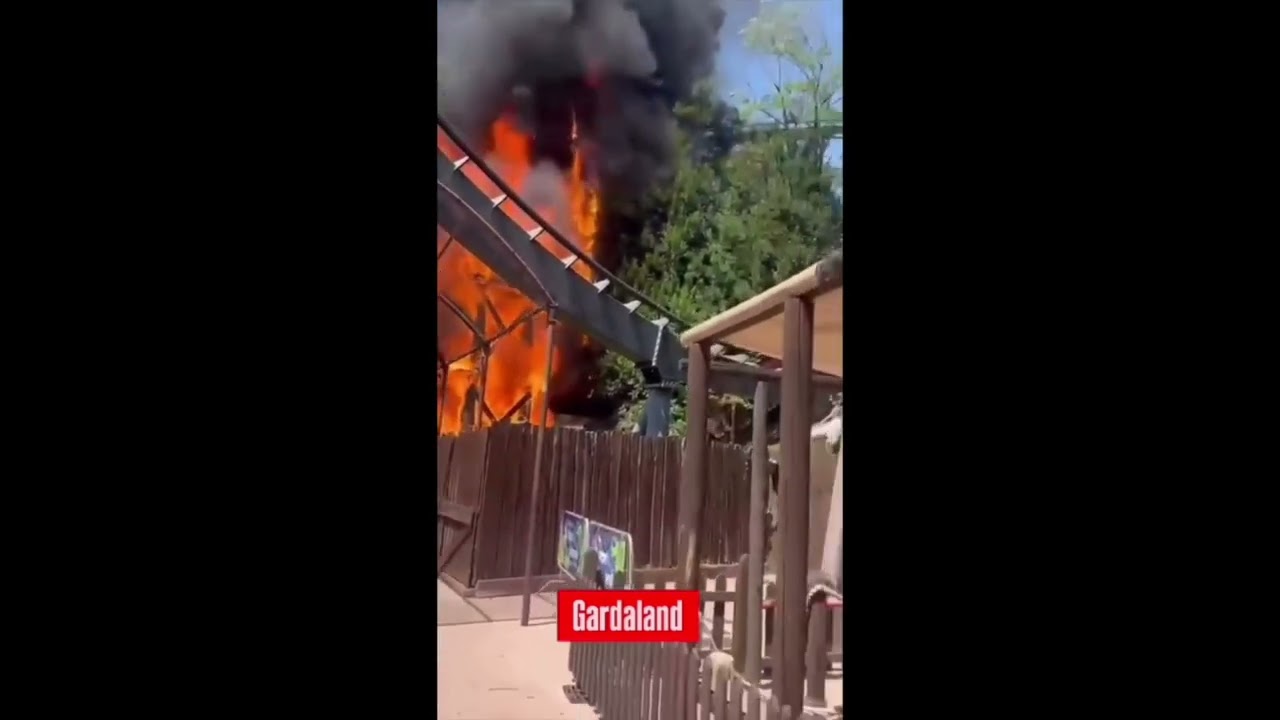 Paura a Gardaland: scoppia un incendio vicino alle montagne russe