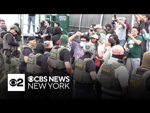 ICE protests escalate outside Delaney Hall after Gov. Sherrill denied access
