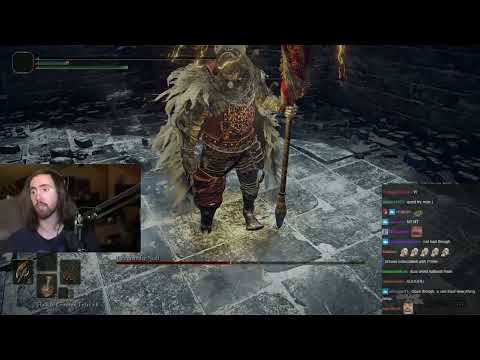 Asmongold Vs Commander Niall Full Fight   Elden Ring