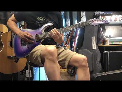 Ibanez RGA61AL in Indigo Aurora Burst Flat Axion Label Demo