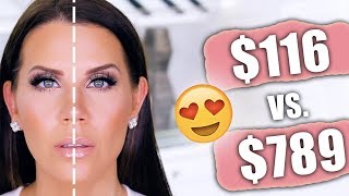 FULL FACE OF DUPES | Drugstore vs  Highend