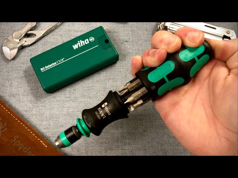 EDC Screwdriver? Wera Kraftform Kompakt 26 and Wiha 1/4” Bit Selector