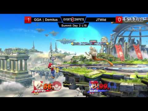 Chicago Sm4sh Summit Losers Round 4 – GGA.Demitus (Mewtwo) vs. JTWild (Mario)
