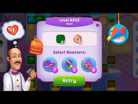 homescapes level 8242 | homescapes hard level