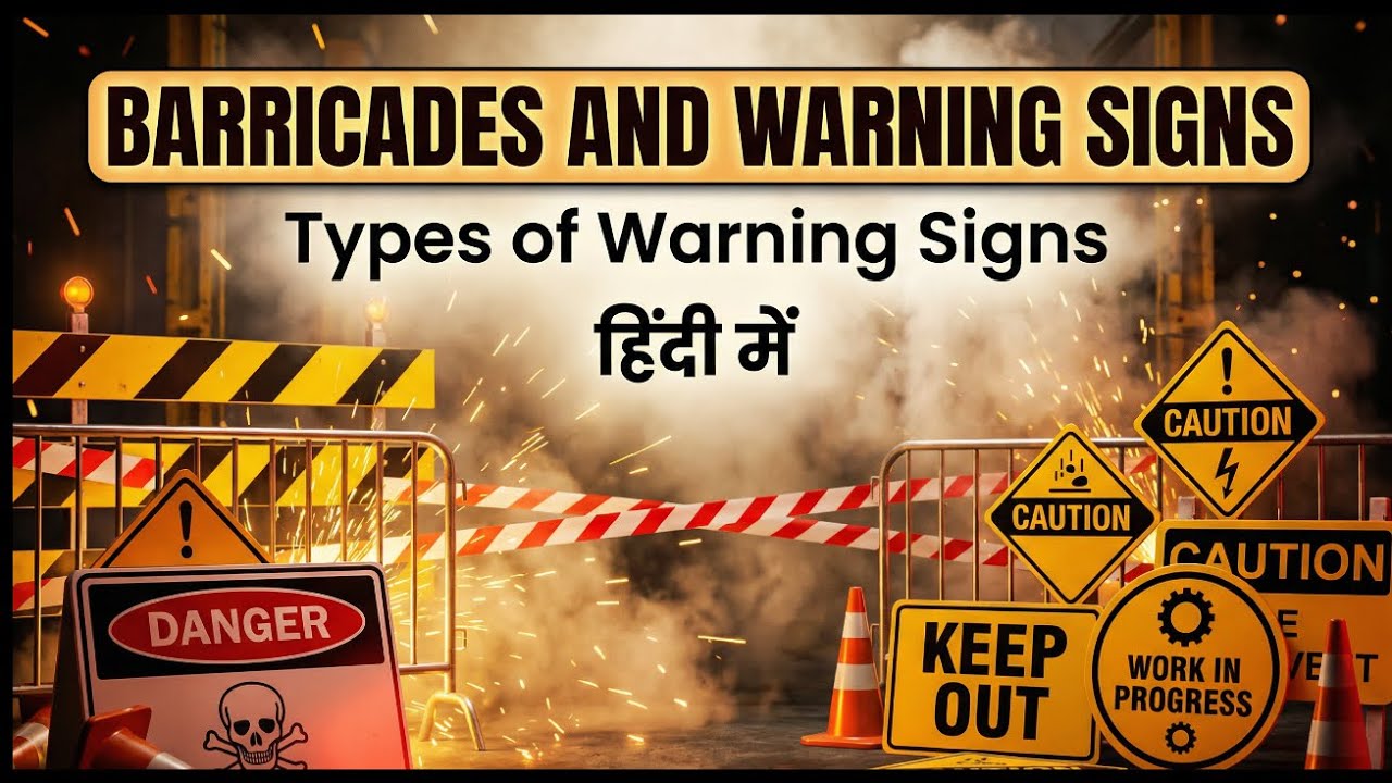 Barricades & Warning Signs Training Video || Types of Warning Sign #safetyfirst