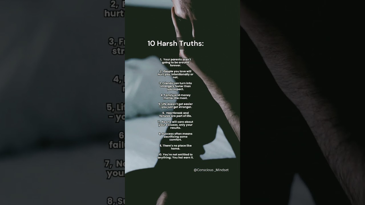 “10 Brutal Truths About Life No One Wants to Hear 💔 (But You Need To)”