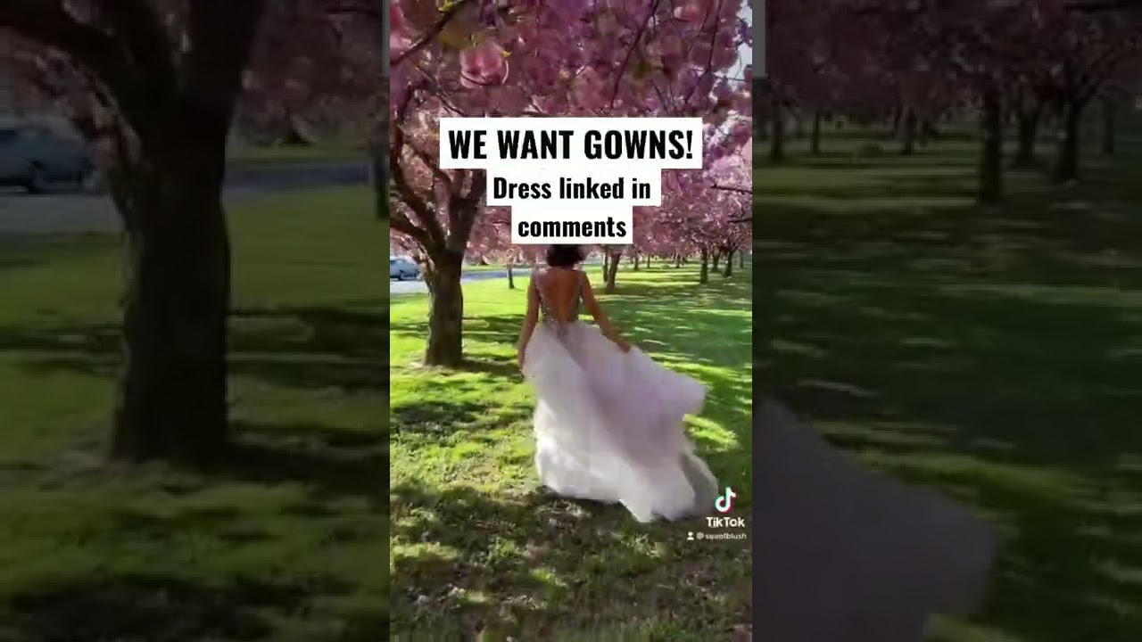 ALL ABOUT WEARING GOWNS / PROM DRESSES IN FLOWER FIELDS! #shorts