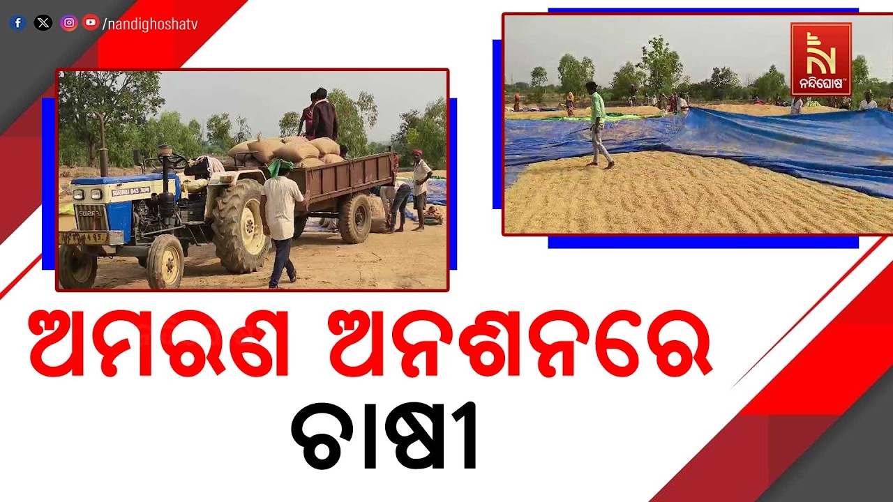 ଅମରଣ ଅନଶନରେ ଚାଷୀ ମିଳିନି ଟୋକନ ;  ଧାନ ବିକ୍ରି ନେଇ ବଢ଼ିଲା ?
