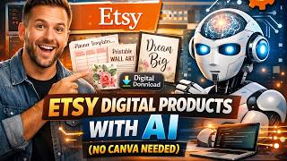 How I Automate Creating Etsy Digital Products with AI (No Canva or Adobe Needed)
