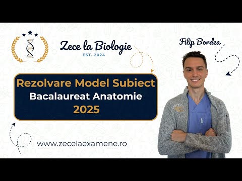 Rezolvare Model Subiect Bacalaureat Biologie - Anatomie 2025