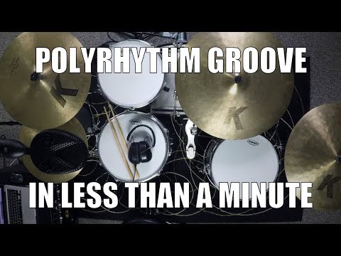 Polyrhythm Groove in less than a Minute  - Daily Drum Lesson