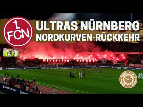 Ultras Nürnberg kehren in die Nordkurve zurück | 1.FC Nürnberg - SV Darmstadt 98 (09.04.2022)