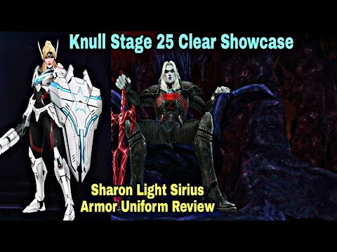Sharon Light Sirius Armor Uniform Review & WBL Knull Stage 25 Clear Showcase - Marvel Future Fight