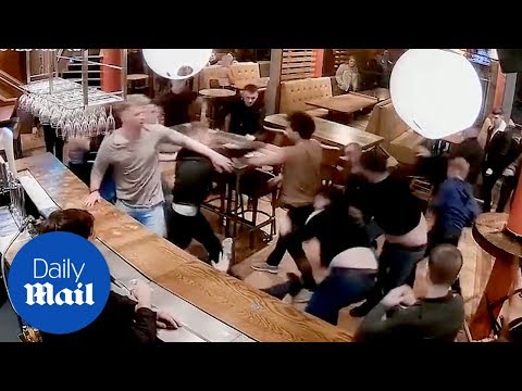 The Arc Bar Brawl in Headingley, Leeds - Daily Mail