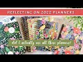Reflecting On 2022 Planners | Did I Actually Use All The Planners? | Sanjana Raj