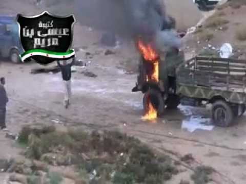 جولة برفقة كتيبة عيسى بن مريم بعد السيطرة على كتيبة الدفاع الجوي 1032 قرب بلدة بالا في ريف دمشق