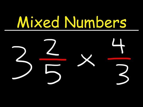 Multiplying Mixed Numbers and Fractions Video