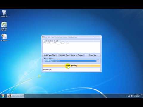 Excel Split Files Into Multiple Smaller Files Software
