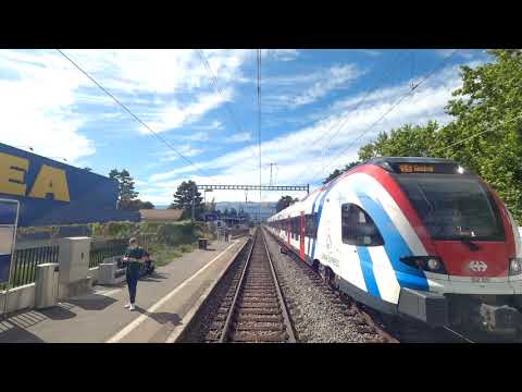 ★ 4K 🇨🇭Genève - 🇫🇷Bellegarde cab ride [08.2020] Switzerland - France