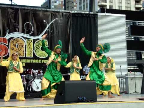 Mixed South Asian Dance Group at Dance Competition Mosaic Festival 2012