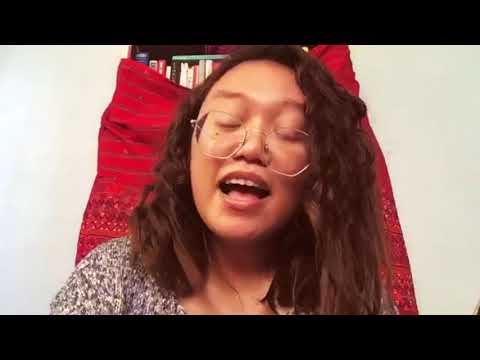 Busilak poets reading from the book Mariel Naro Alonzo and Macky Torrechilla