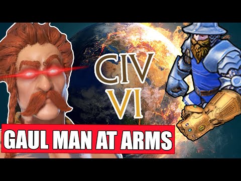 GAUL MAN AT ARMS RUSH APOCALYPSE - Civ 6 is MASTERPIECE of BALANCE