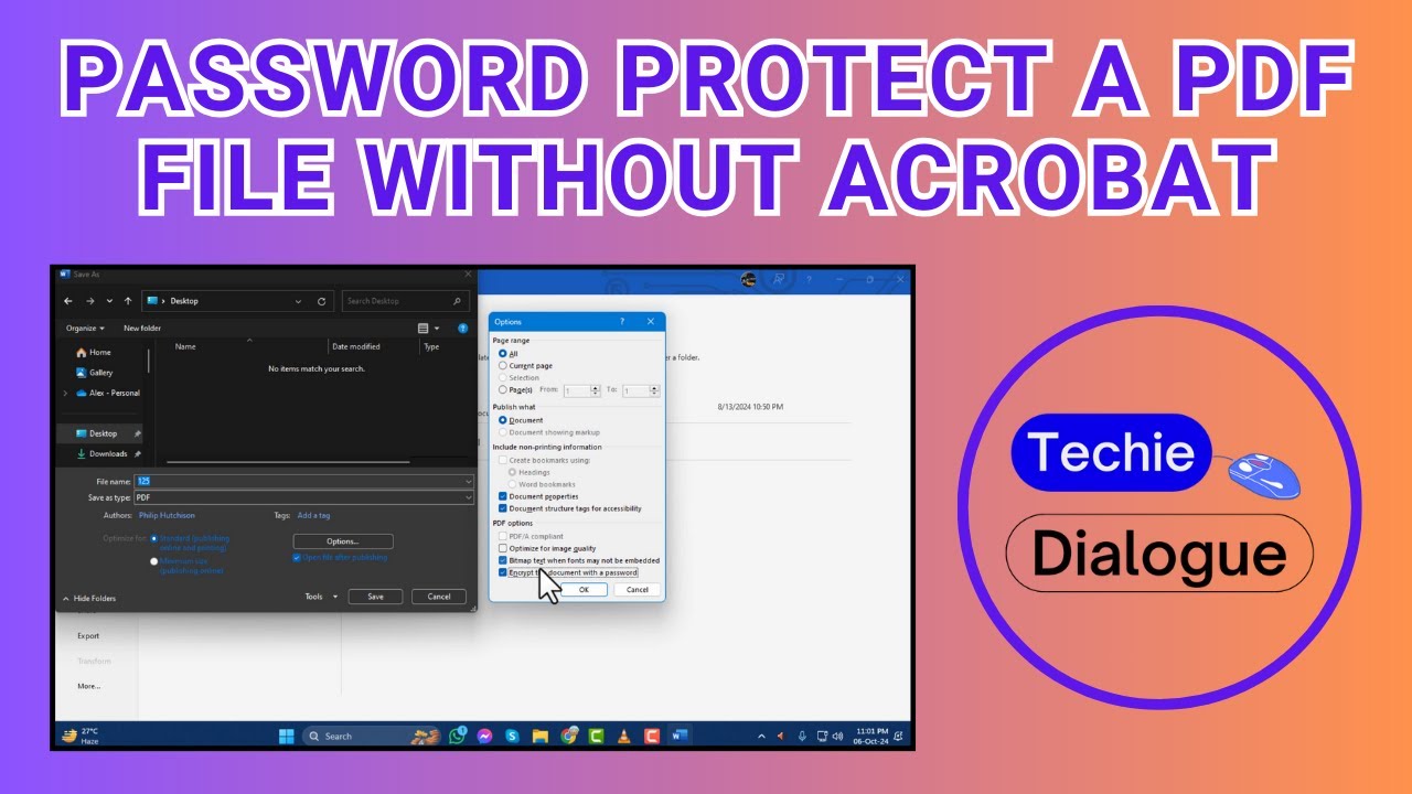 How To Password Protect a PDF File Without Acrobat