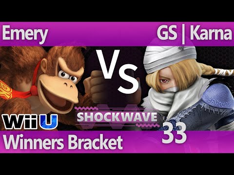 SW 33 Wii U - Emery (DK) vs GS | Karna (Sheik) - Winners Bracket