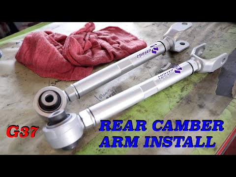 infiniti G37 Rear Camber adjustment arms how to install