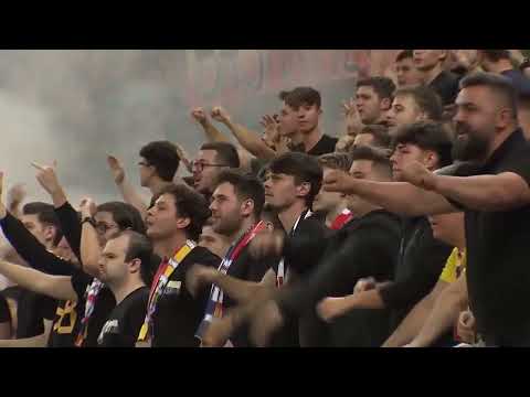 Romanian Fans Chanting 'Kosovo Je Srbija' during Romania - Province of Kosovo game in Bucharest